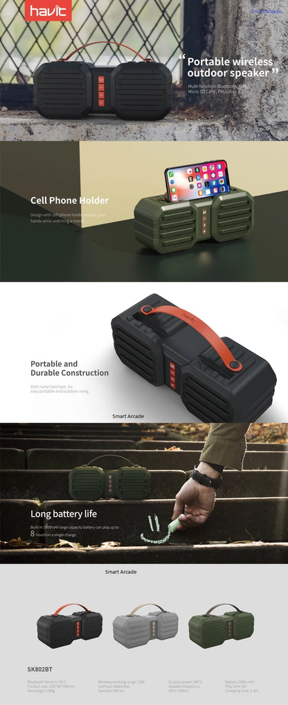 Havit 10W All in 1 Portable Wireless Bluetooth Speaker