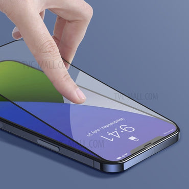 100% Genuine BASEUS 0.25mm Full-screen Curved Tempered Glass Protector For iPhone 12 / 12 Pro (2pcs/pack)
