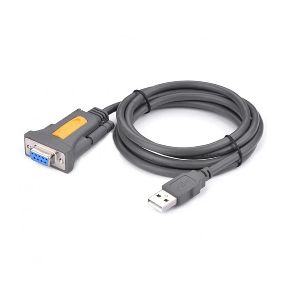 UGreen USB2.0 Male to Serial DB9 RS-232 Female 1.5m Cable - Grey - 20201