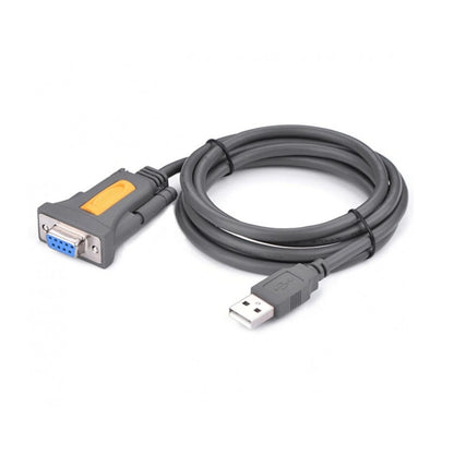 UGreen USB2.0 Male to Serial DB9 RS-232 Female 1.5m Cable - Grey - 20201