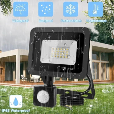 LED Flood Light with Motion 20W