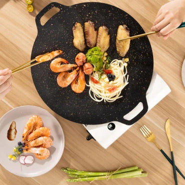 Griddle Pan, Indoor/Outdoor Smokeless Non-Stick BBQ