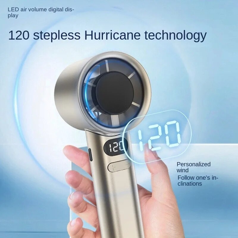Portable USB Mini Fan – Rechargeable Handheld & Desk Fan with Stand, 3-Speed Cooling Fan for Home