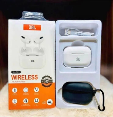 Air-R03 Bluetooth 5.0 Wireless Earbuds – TWS in-Ear Noise Cancelling Headphones with Mic & Charging