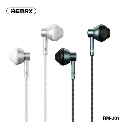 Remax RM-201 Metal Wired In-ear Earphone with Mic and Volume Controller