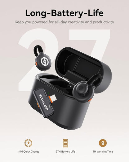 Hollyland Lark M2S Ultimate Combo (Camera RX+USB-C RX+Lightning RX) Wireless Lavalier Microphone
