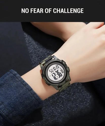 SCMI 1895 Digital Wristwatch Casual Countdown Sport Watches Men LED Light Chrono Alarm Clock 5Bar Wa