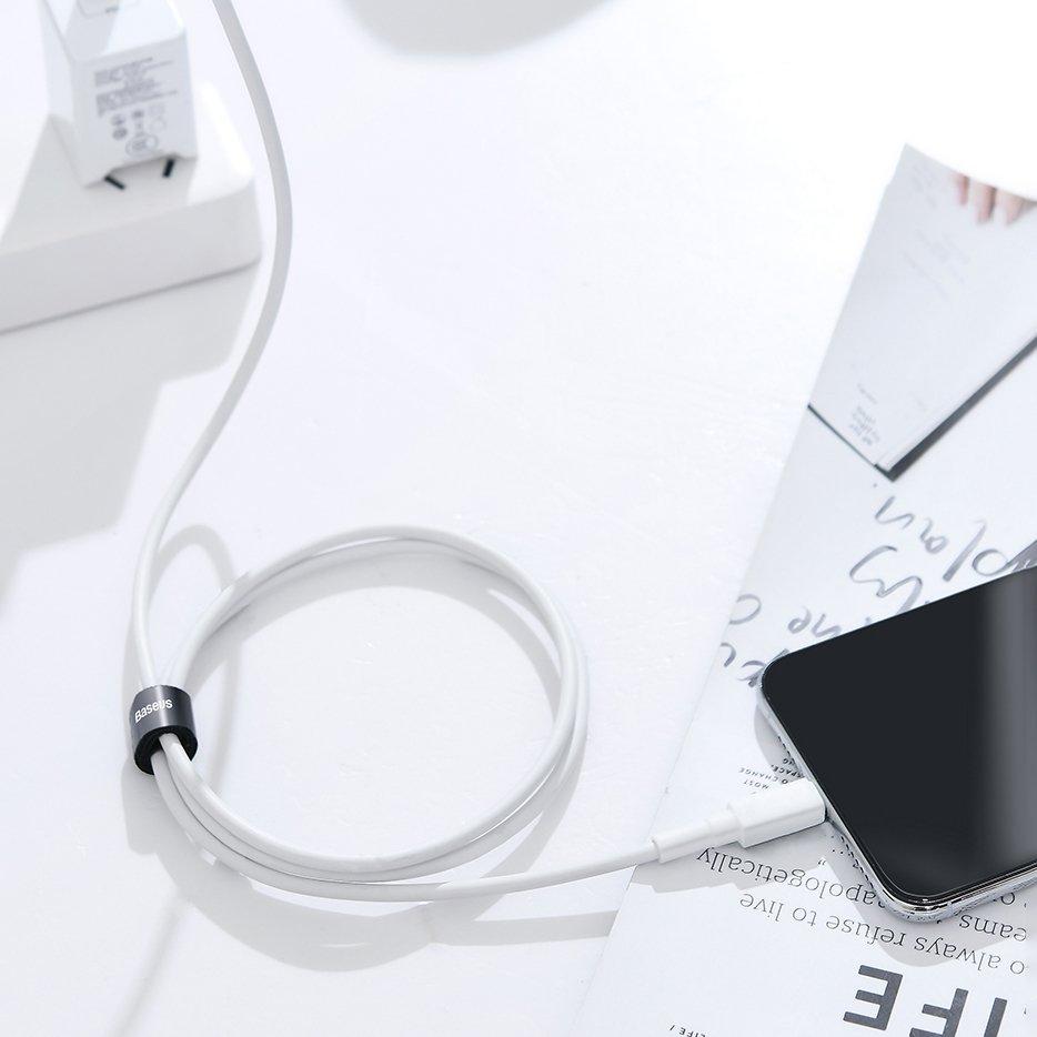 100% Genuine Baseus Mini White Cable USB For Type-C 3.0A 1Meter Length