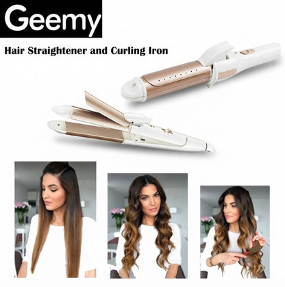 Geemy 4 in 1 Gm-2961 Geemy Hair Straightener and Curling Iron Gm 2961 SMT