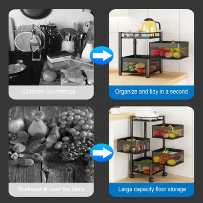 Rotating Kitchen Storage Shelf