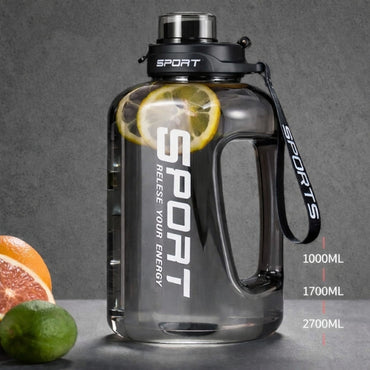 Hiking and Fitness Super Large Capacity Accurate Calibration Water Bottle Food Grade Plastic