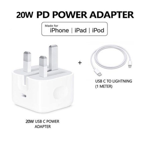 20W USB-C PD Fast Charger Block Power Adapter for IPhone
