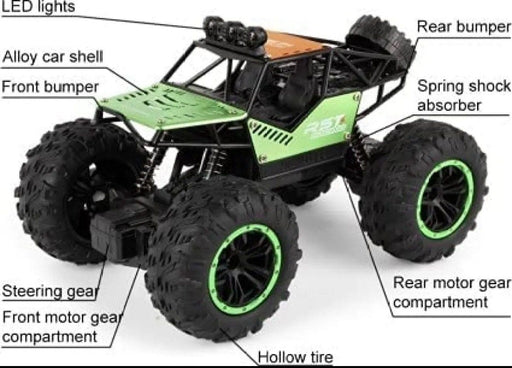 Kids RC Toy - Remote Control Truck with off Road Tires LED Lights RC Drift Cars