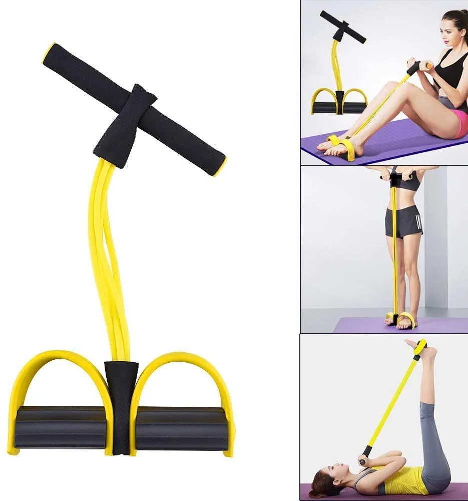 Resistance Band Pull Reducer Body Trimmer | Yoga & Gym Elastic Fitness Equipment for Tummy & Waist