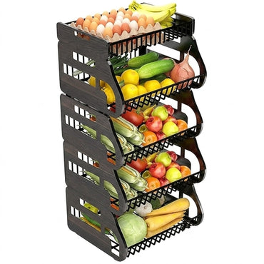 Multipurpose High Quality Plastic Smart Rack with Portable Wide Shelve Storage Rack for Kitchen