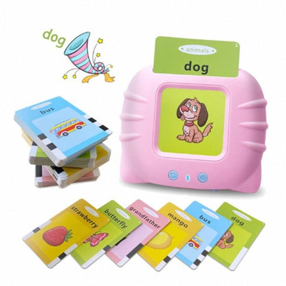 Talking Flash Cards Double Sided Cards, Basic Cognition Electronic Interactive Learning Machine