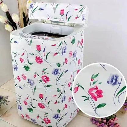 1 PC Durable Zippered Dust Covers Flower Pattern Washing Machine Covers
