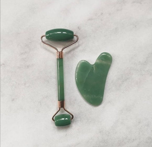 Facial Rollers Face Lifting Tool Massager Rose Quartz Roller Slimming Facial Massage Roller -H Green