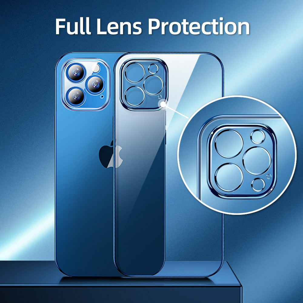 Joyroom Clear Case For IP 13 PRO / Shockproof Full Lens Protection Transparent Cover