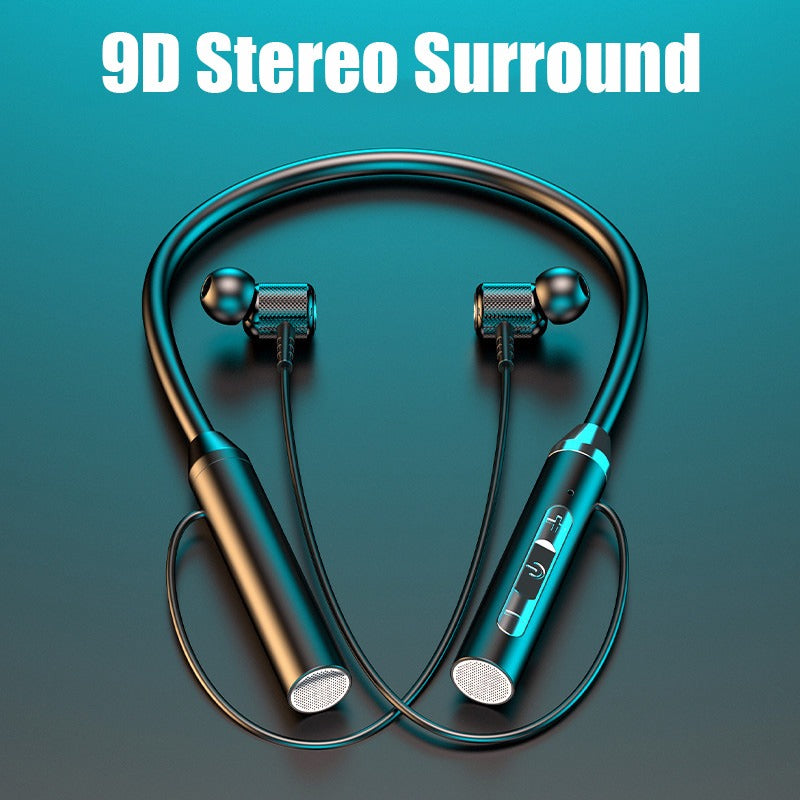 Bluetooth Earphones Wireless Headphones Magnetic HIFI Sport Neckband Neck-Hanging TWS Earbuds