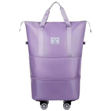 Large Capacity Foldable Travel Bag with Detachable Wheels