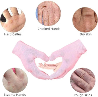 Moisturizing Skincare Gel Therapy Treatment Gloves Spa Gel Gloves for Women