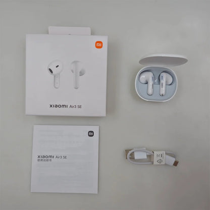 Xiaomi MI Air 3 SE TWS BT V5.3 Earphone Bass Enhancement AI Call Noise Reduction 24 Hours Battery Life Semi-in-ear Sports Earphone