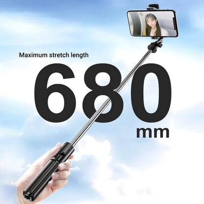 S03 Bluetooth Selfie Stick with Light Selfie Stick Monopod Tripod Remote Adjustable Height