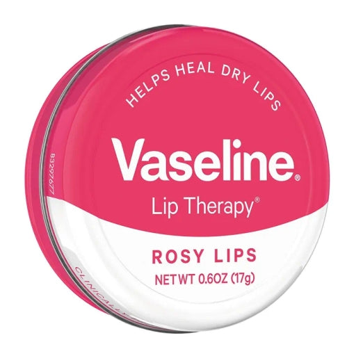Vaseline Lip Therapy Lip Balm Tin, Rosy Lips, 0.6 Ounce 17G
