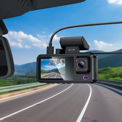 HOCO DV15 2inch Screen Display Three-way Driving Recorder Car Dash Camera 720P 30fPs