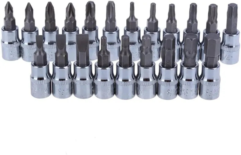 46-Piece 1/4-Inch Socket & Ratchet Wrench Set | Portable Auto Repair Tool Kit