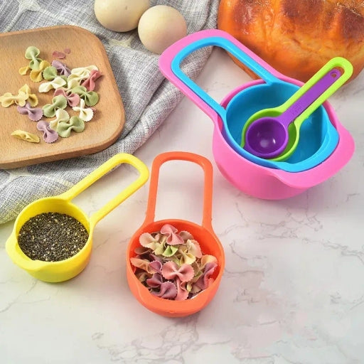6 Pcs Measuring Spoon Set - Multicolor Measuring Cup ,Cake Baking Accessories