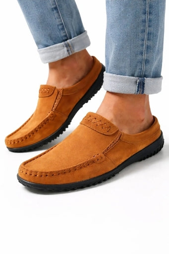 Men's Casual Leather Half Shoes