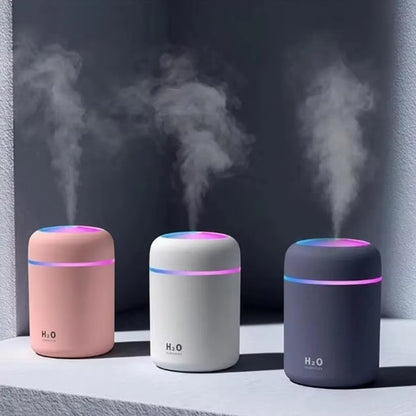 500Ml Mini LED Air Humidifier USB Ultrasonic Mist Maker
