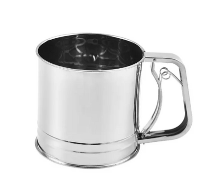 Stainless Steel Handheld Mini Flour Sifter | Fine Mesh Powdered Sugar & Baking Strainer