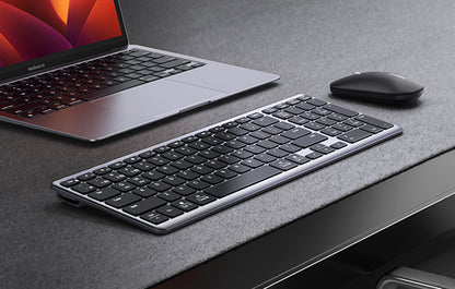 UGREEN 75163 Wireless 2.4G+ Bluetooth Membrane Rechargeable Keyboard