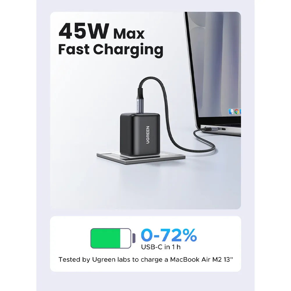 Ugreen 45W GAN Fast Wall Charger USB-C Port  - 65056B
