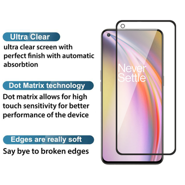 Super-D Transparent Ultra Clear Shining Edge Tempered Glass For OnePlus Nord 2 5G / Nord CE 5G