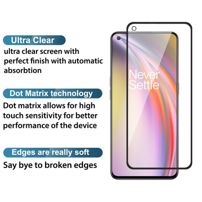 Super-D Transparent Ultra Clear Shining Edge Tempered Glass For OnePlus Nord 2 5G / Nord CE 5G