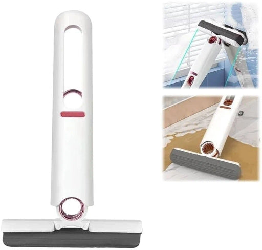 Mini Cleaning Mop, Mini Sponge Mop, Wet and Dry Use Cleaning System, Mini Mop for Bathroom, Kitchen