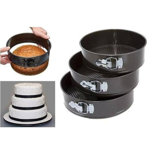 3Pcs Round Shape Cake Mould 16Cm, 18Cm, 20Cm