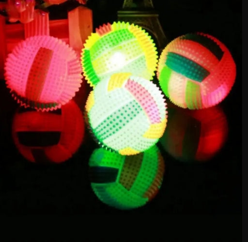 Glowing Spiky Dog Ball – Battery-Powered Chew & Dental Care Toy for Interactive Play