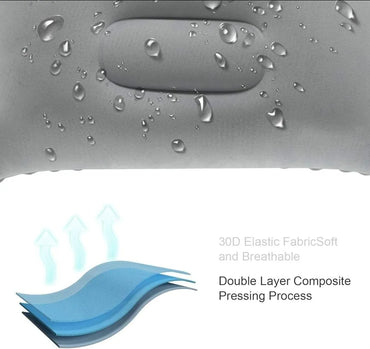Portable Inflatable Air Pillow: Ultralight Sleeping Cushion for Camping, Hiking, Car & Plane Travel