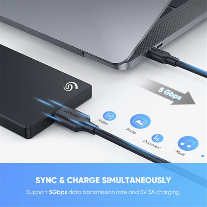 UGREEN 20103 USB-C to USB 3.0 Micro B Cable, Fast Charging and Sync Data Transfer Cord - 1M