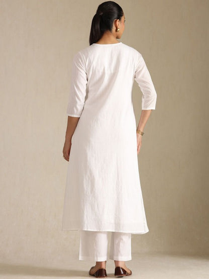 Women Embroidered Tiered Kurta with Palazzos