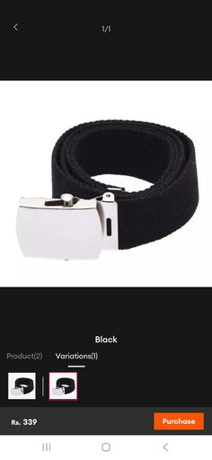 Men ZBM Nylon Belt