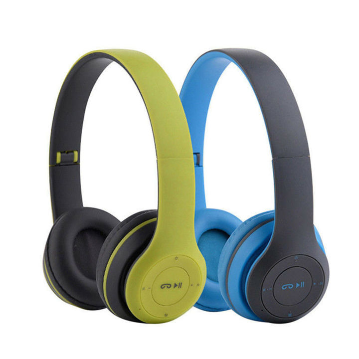 P47 Wireless Over-Ear Headphones | Bluetooth Gaming Headset with Mic & TF Card