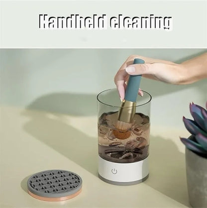Portable USB Electric Makeup Brush Cleaner – Automatic Washing & Drying Machine for Various Brush