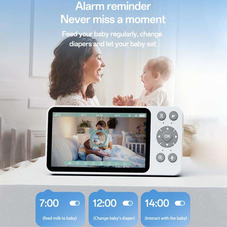 Yesido KM28 5 Inch LCD Screen 2.4G WiFi Baby Monitor Care Camera Two-way Audio Call Wifi Wireless Cameras