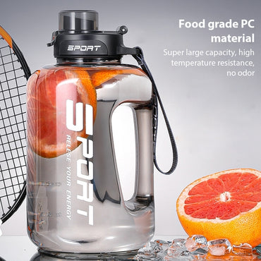 Hiking and Fitness Super Large Capacity Accurate Calibration Water Bottle Food Grade Plastic
